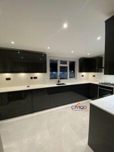 Kitchen renovation in Enfield, London by CIVIQO Construction Ltd